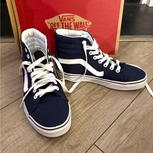 Vans Sk8-Hi Dress Blues Canvas Sneakers